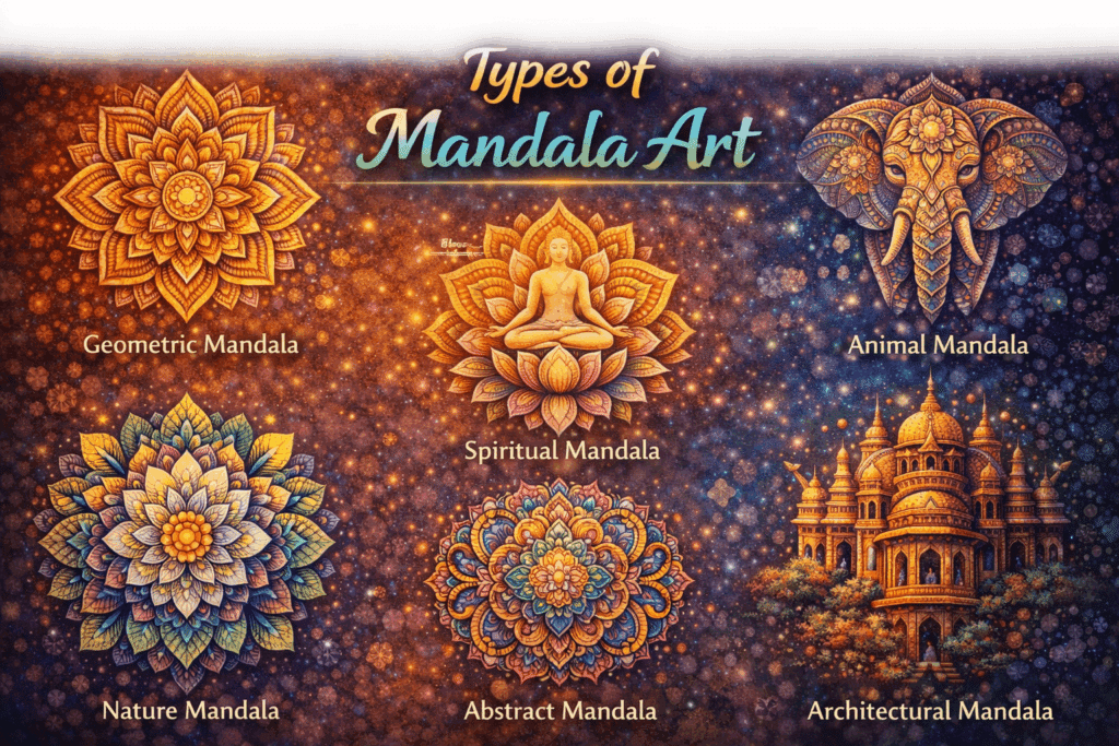 types of mandala art