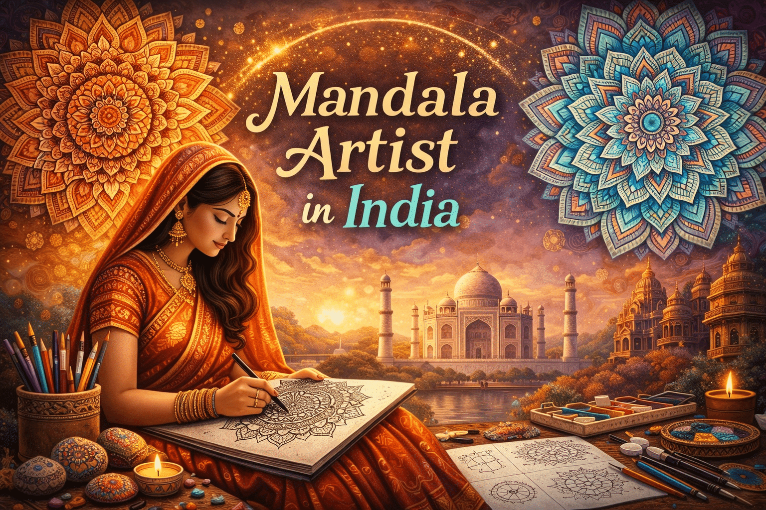 mandala artist in india