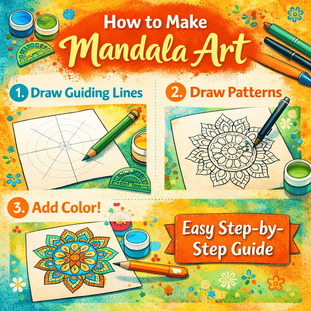 how to make mandala art