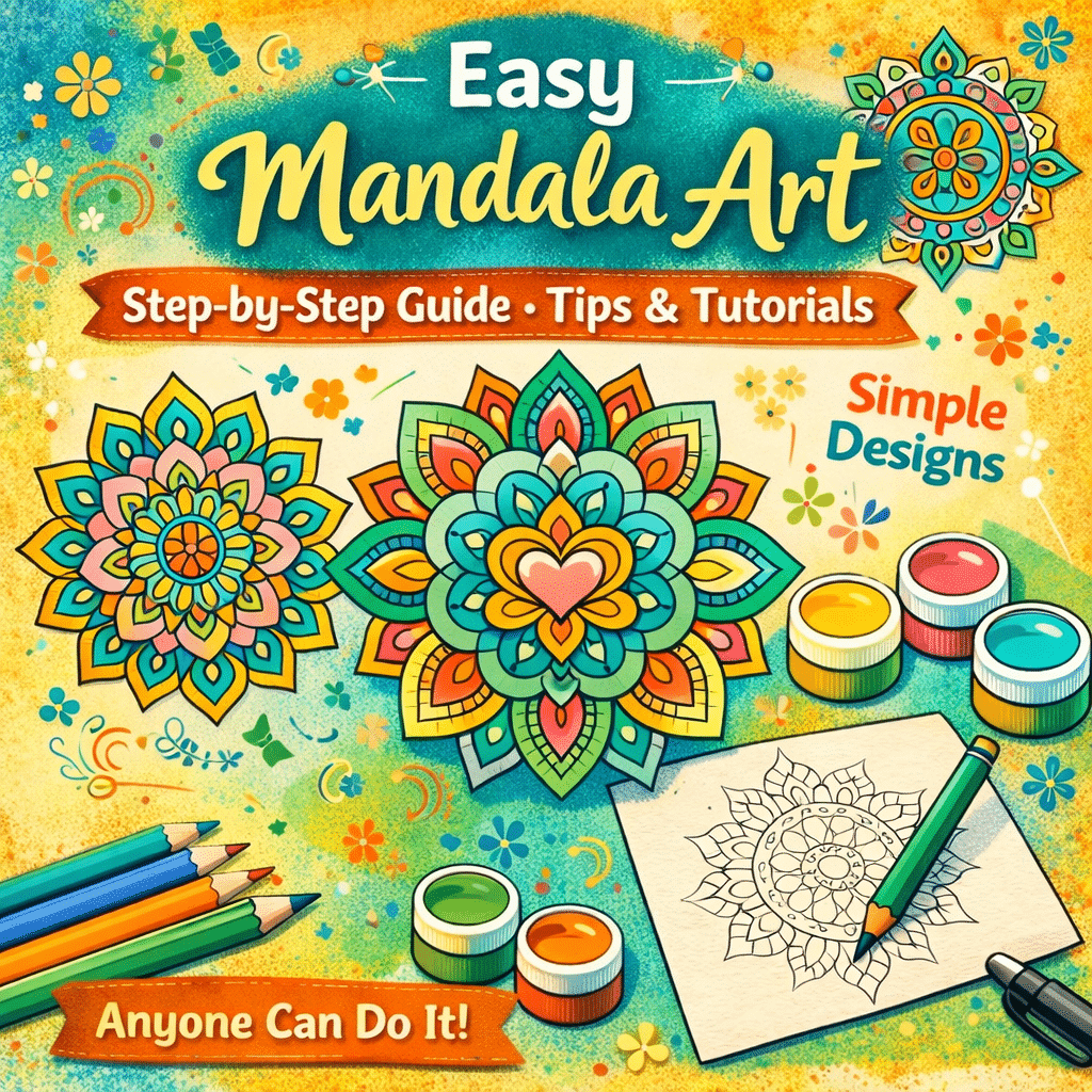 how to draw mandala art for beginners