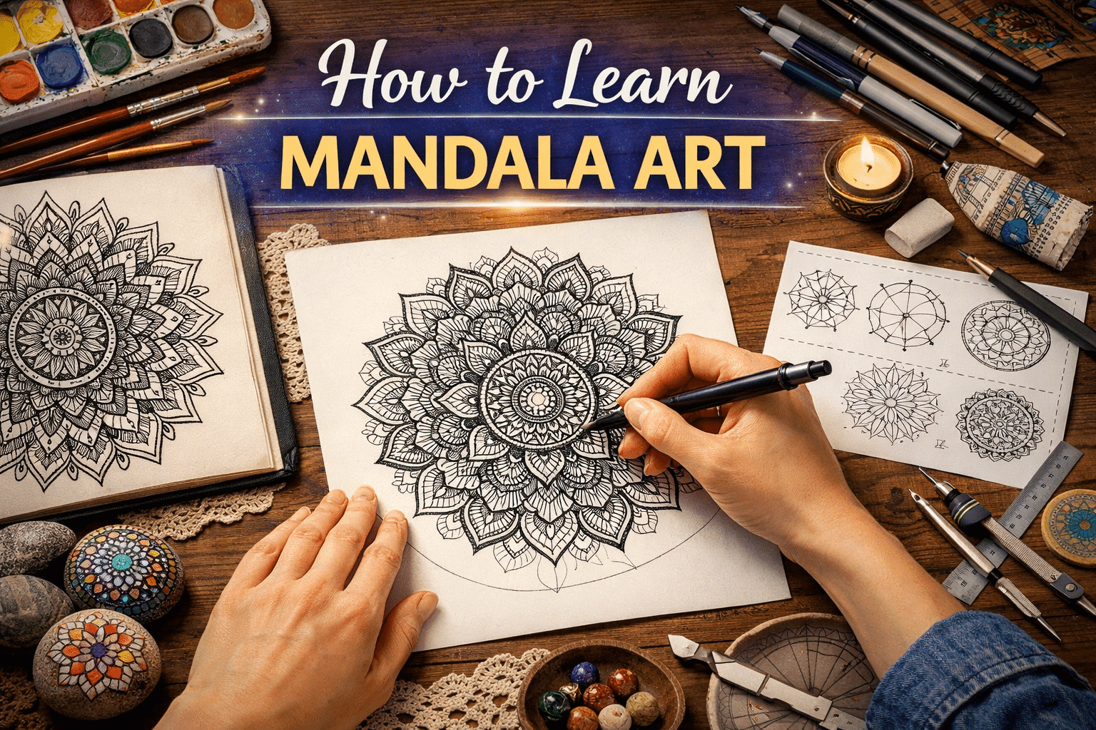 how to learn mandala art