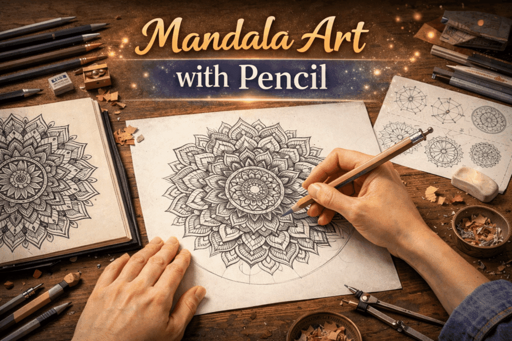 Mandala Art with Pencil