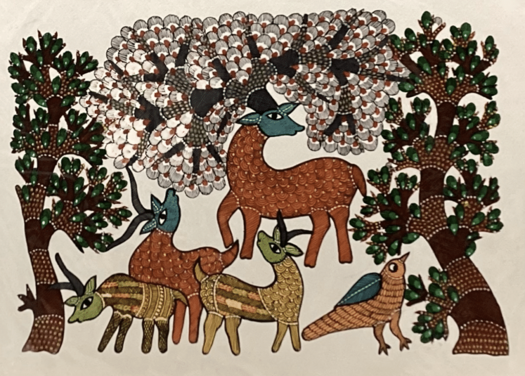 Gond art animals