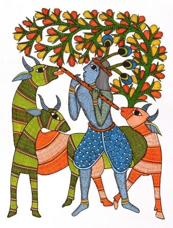 Traditional gond art