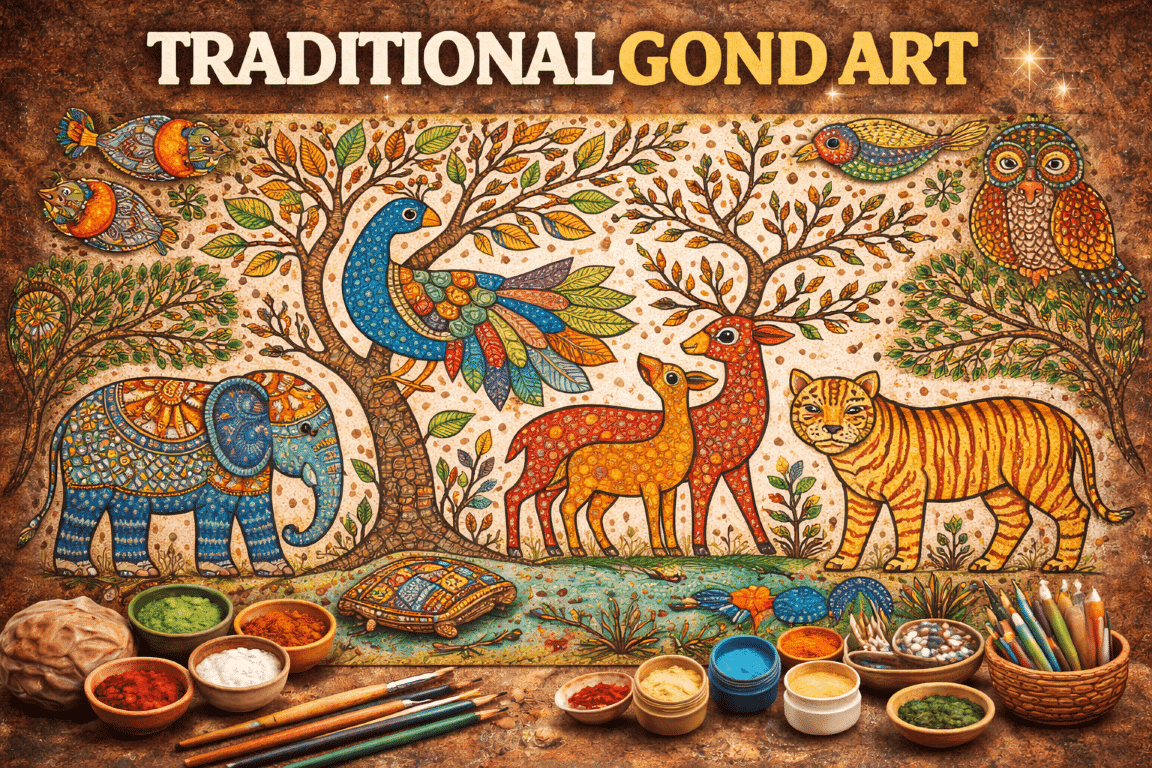 What Is Gond Art? History, Traditional & Modern Gond Painting