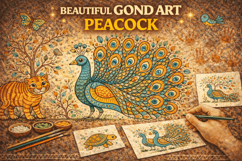 Gond peacock