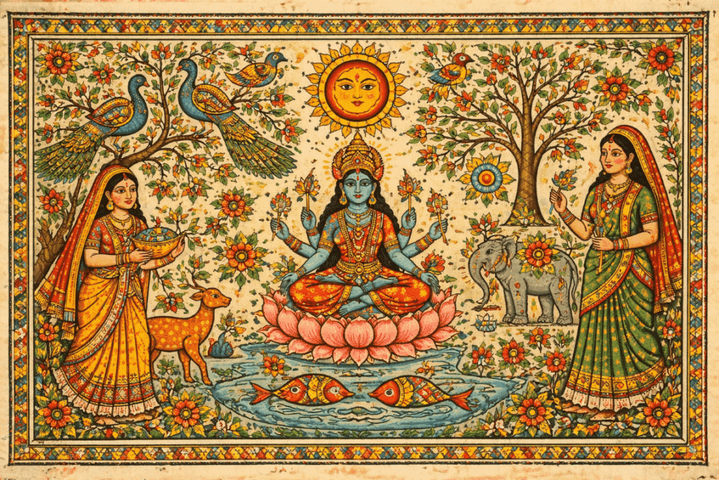 unique madhubani painting