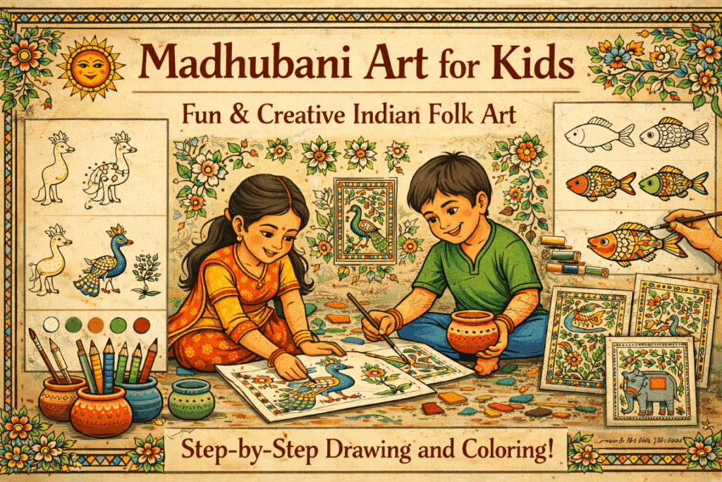 madhubani art for kids
