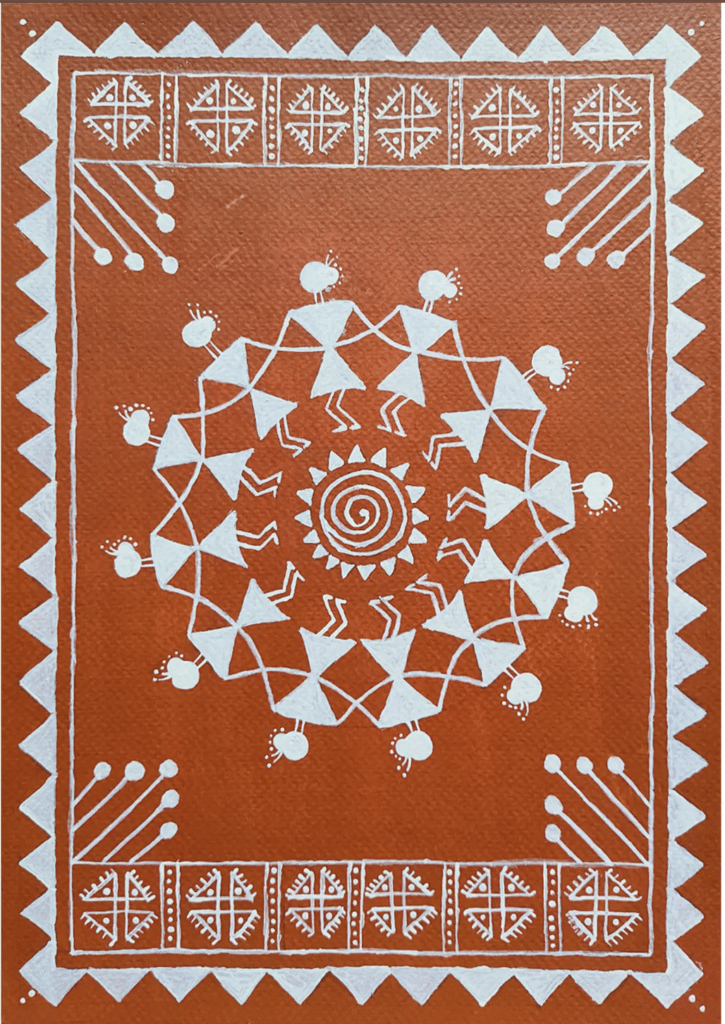 Simple warli art image