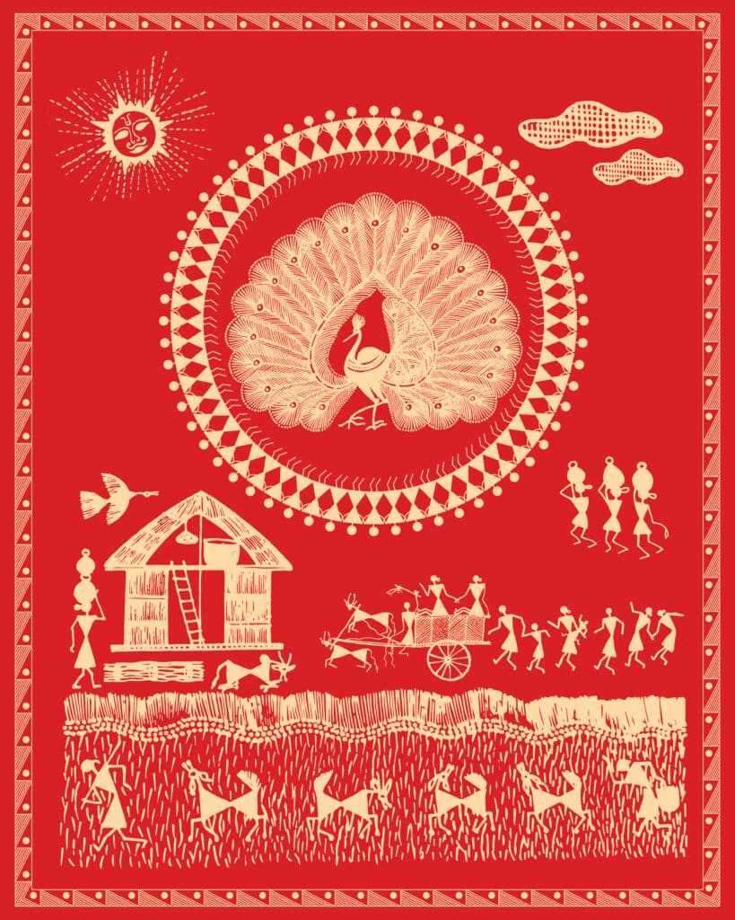 Warli art easy